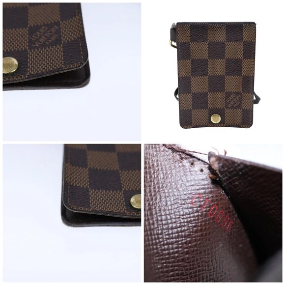 LOUIS VUITTON Damier Ebene Porte Cartes ID Bandouliere Case - Picture 10 of 14